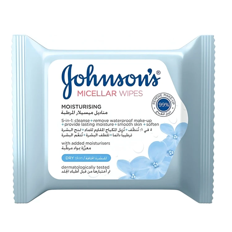 JOHNSON Micellar MOISTURIZING  WIPES 25
